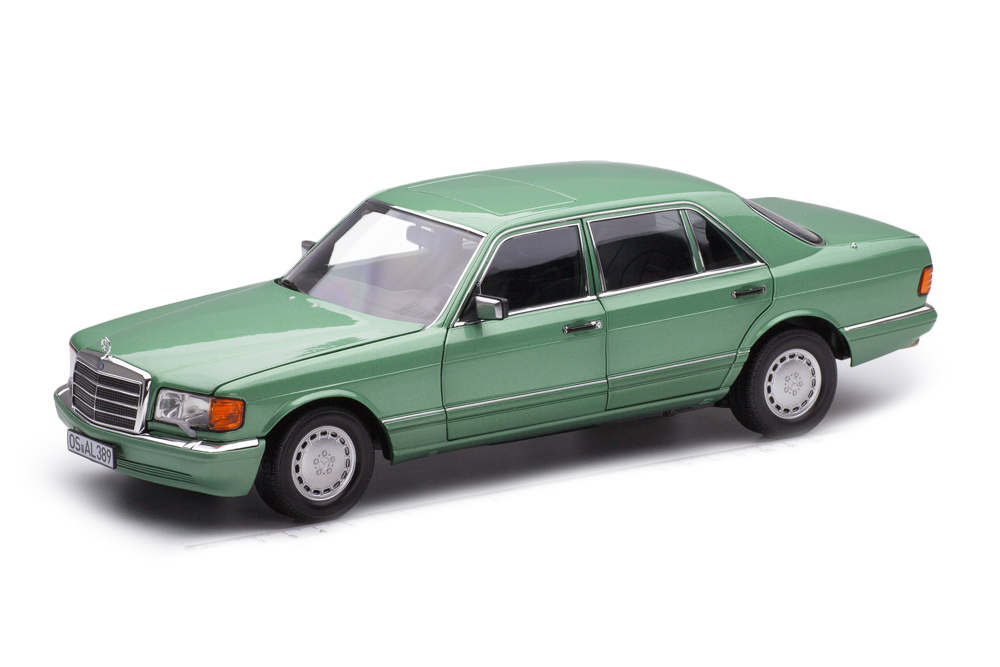 

Mercedes W126 560 sel W126 1991 light green-metallic / мерседес с-класс светло-зеленый