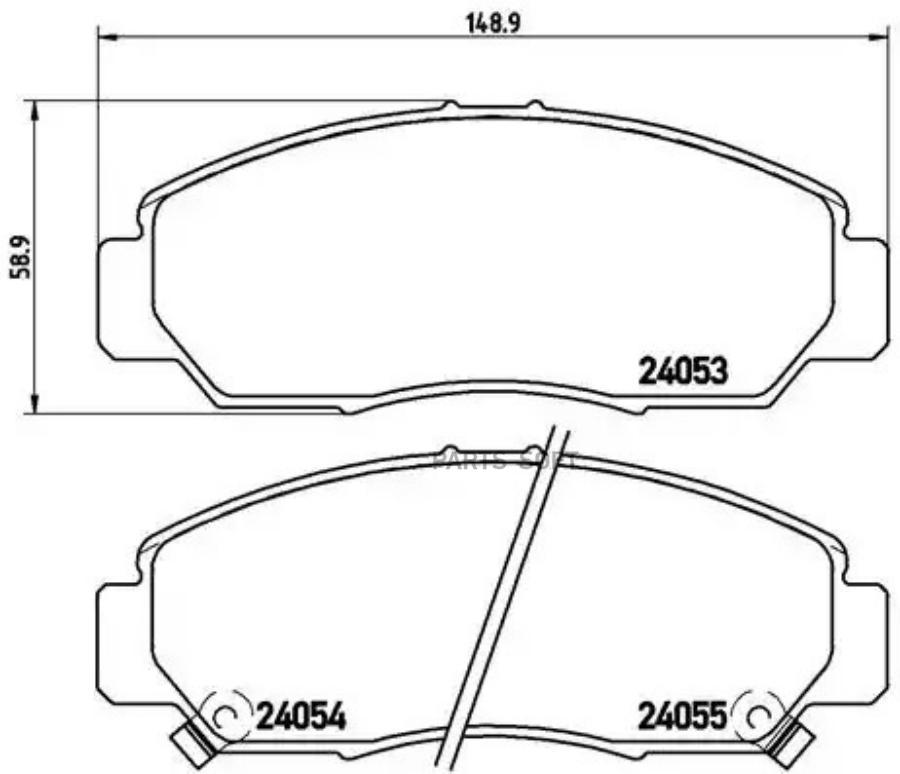 

Колодки Дисковые П Honda Fr-V 1.7-2.0/2.2ctdi 05> Brembo P28047 P28047