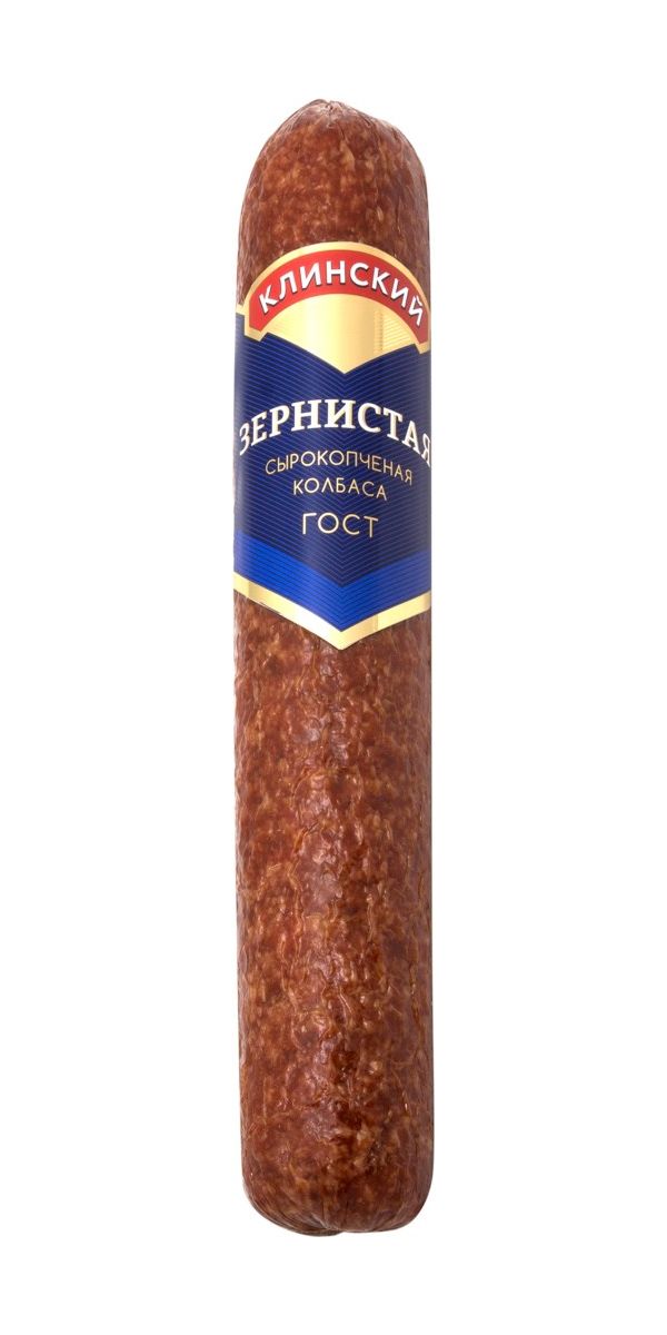 

Колбаса сырокопченая Клинский Зернистая полусухая +-1 кг