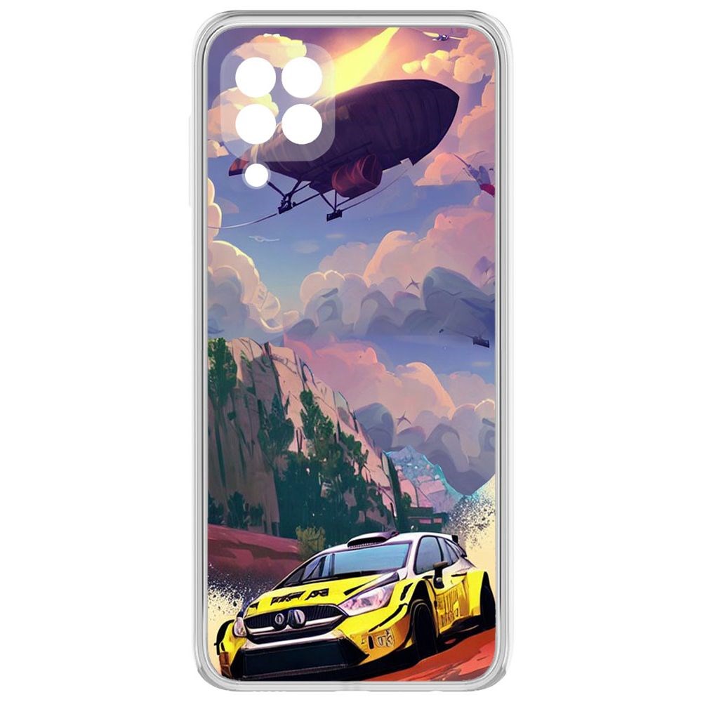 

Чехол-накладка Krutoff Clear Case Гонка для Samsung Galaxy M32 (M325)