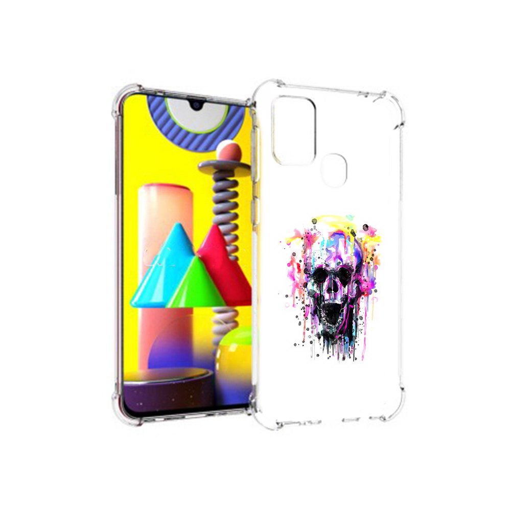 

Чехол MyPads Tocco для Samsung Galaxy M31 граффити череп (PT147019.488.298), Прозрачный, Tocco