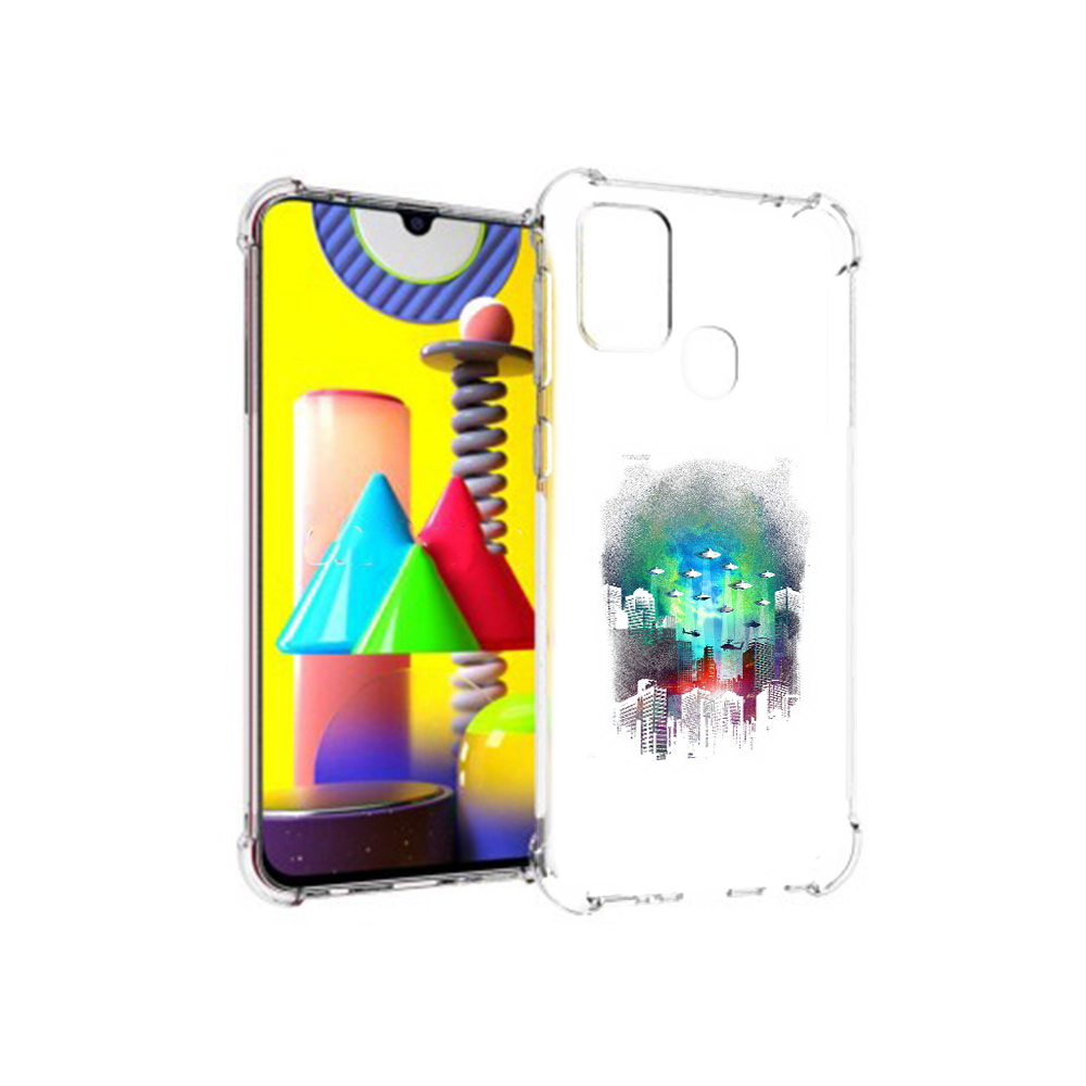 

Чехол MyPads Tocco для Samsung Galaxy M31 город в свечении (PT147019.488.296), Прозрачный, Tocco