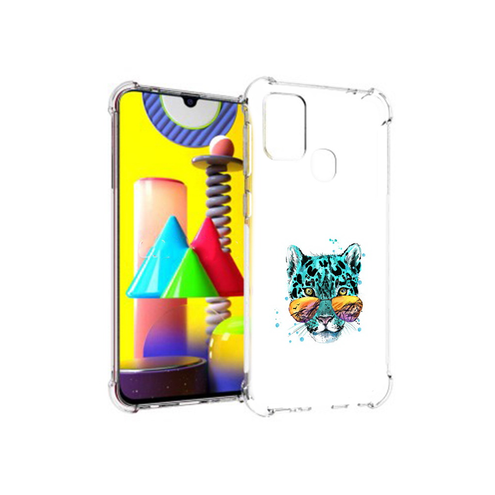 

Чехол MyPads Tocco для Samsung Galaxy M31 голубой лео (PT147019.488.294), Прозрачный, Tocco