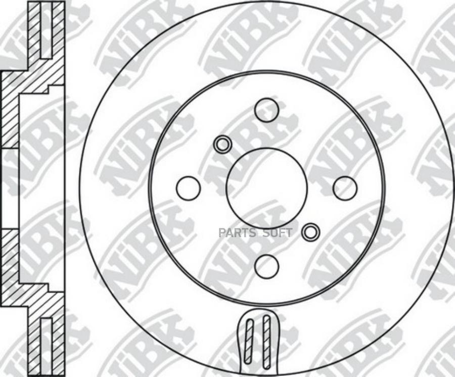 

NIBK RN1855 Диск торм. 1шт