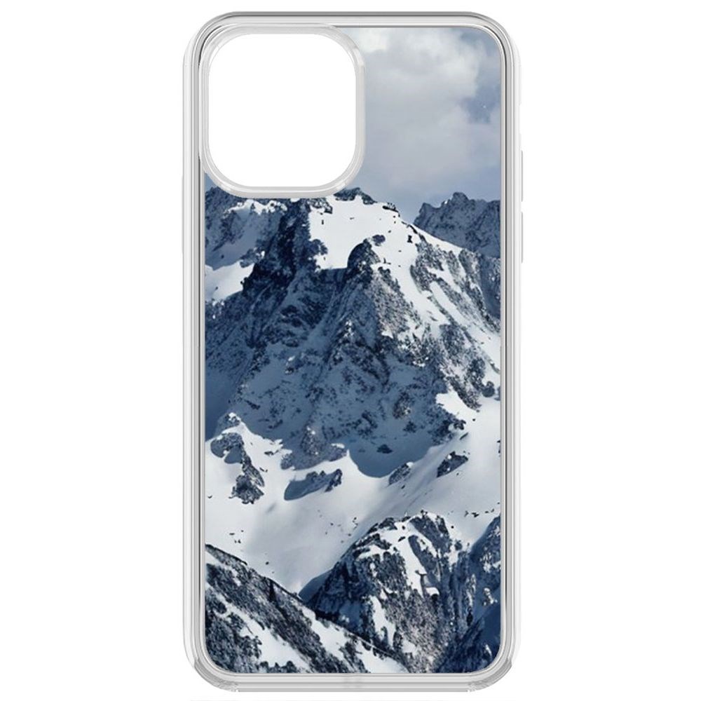 

Чехол-накладка Krutoff Clear Case Горы для iPhone 13 Pro Max, Прозрачный