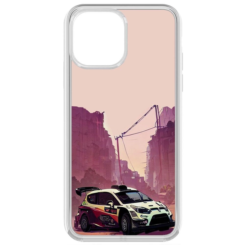 

Чехол-накладка Krutoff Clear Case Гоночный каньон для iPhone 13 Pro Max, Прозрачный