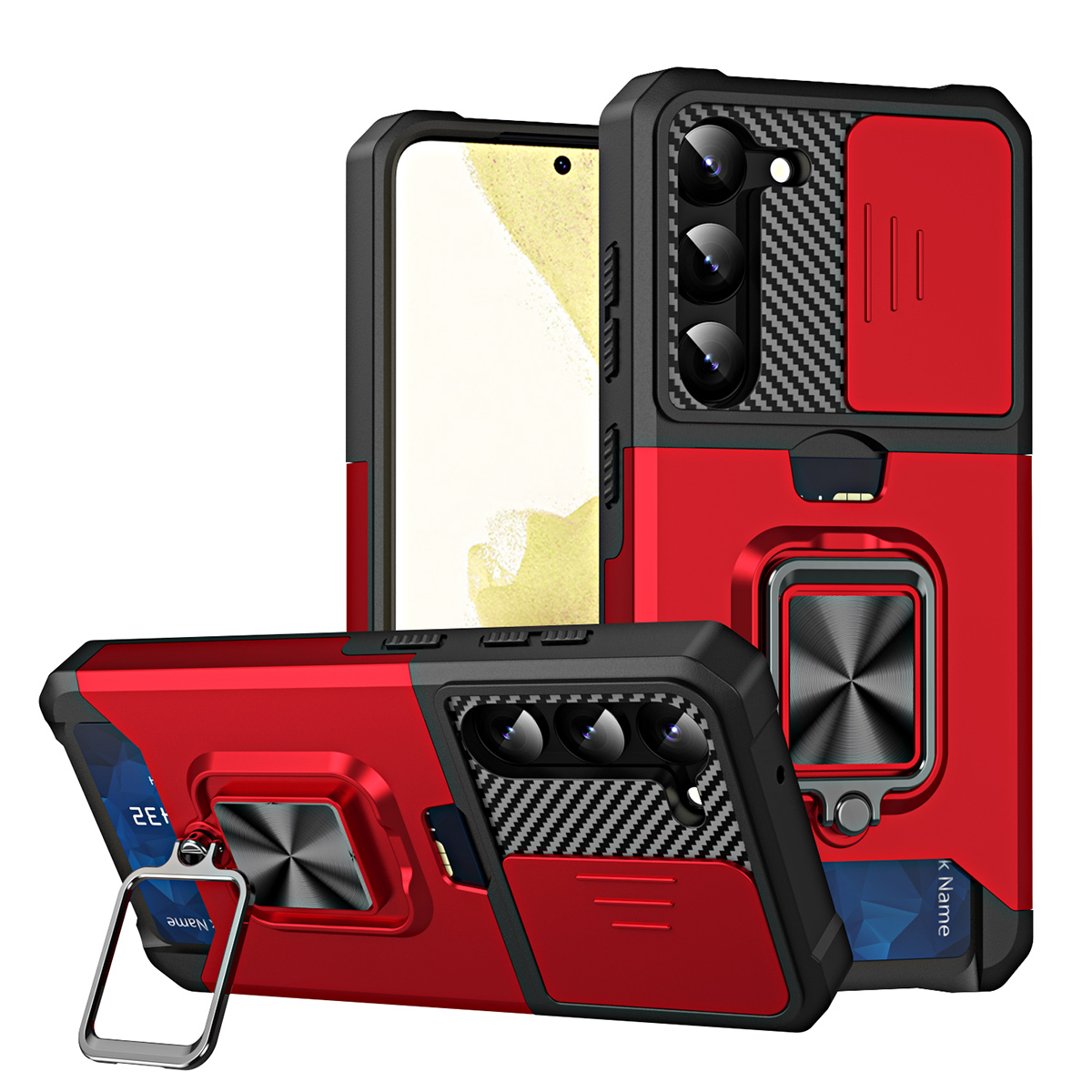 

Противоударный чехол Сard Reader Case для Samsung Galaxy S23, красный, Сard Reader Case