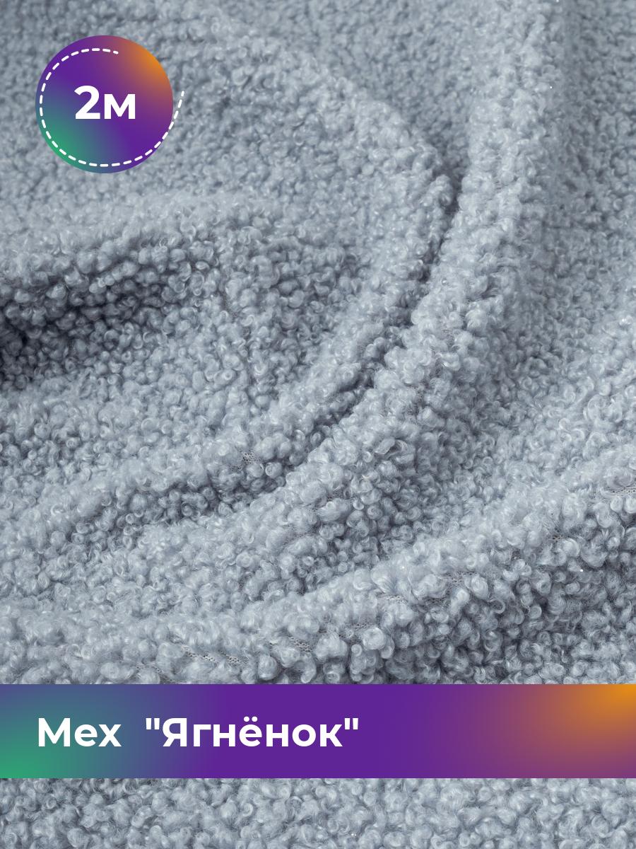 

Ткань Мех Ягнёнок Shilla, отрез 2 м * 170 см, серый 017, 17454751