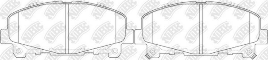 

NIBK pn8865s-nibk колодки дисковые передние performance honda accord2.02.4 08 PN8865S