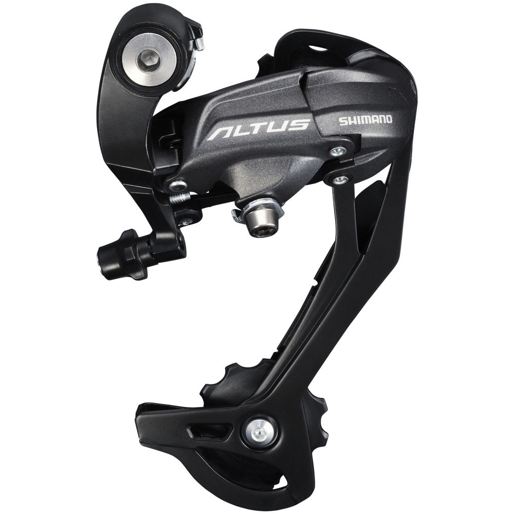 

Переключатель задний, 9 ск., SHIMANO, ALTUS, RD-M370-L, ARDM370SGSL, Черный, RD-M370-L