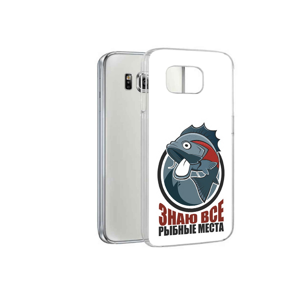 

Чехол MyPads Tocco для Samsung Galaxy S6 знаю все рыбные места (PT12300.506.367), Прозрачный, Tocco