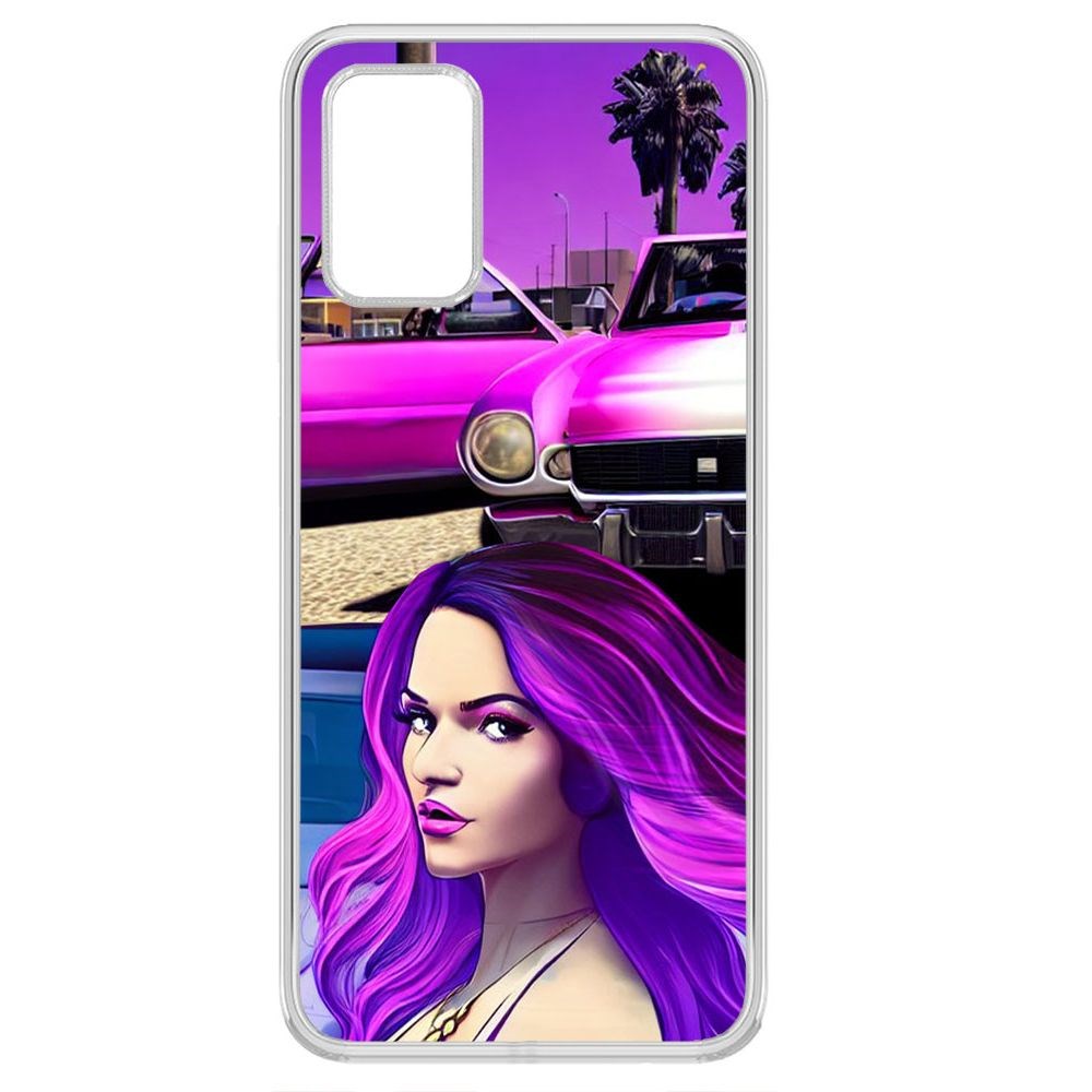 

Чехол-накладка Krutoff Clear Case Жизнь в розовом для Samsung Galaxy A03s (A037), Прозрачный