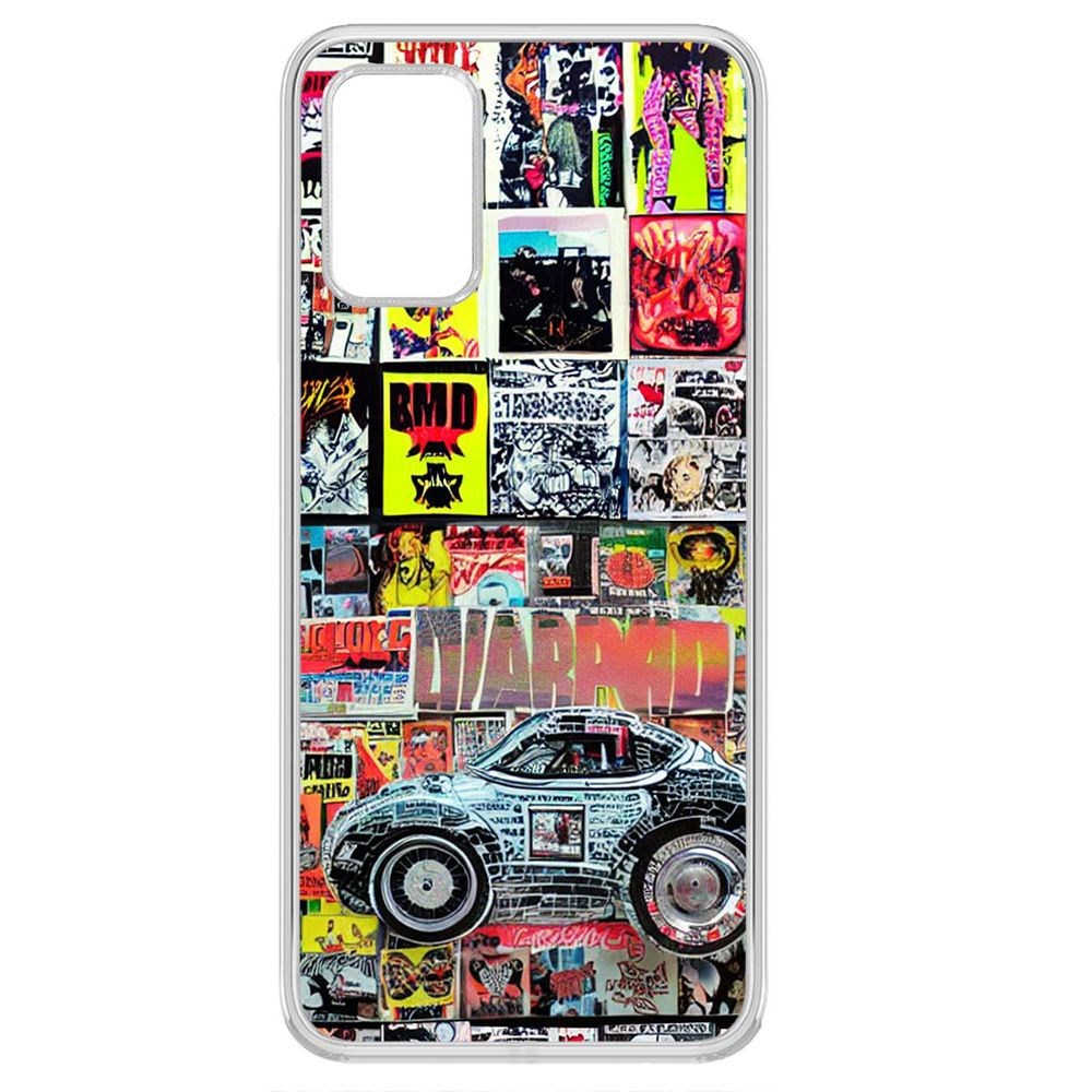 

Чехол-накладка Krutoff Clear Case Автопамфлет для Samsung Galaxy A03s (A037), Прозрачный
