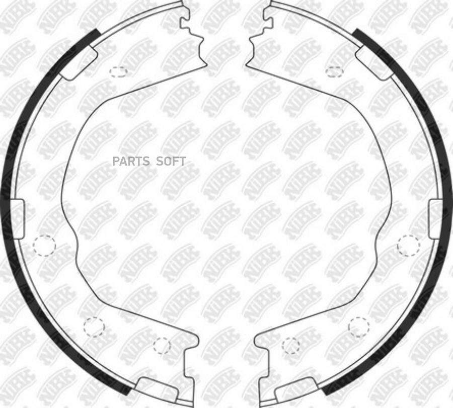 

Колодки Стояночного Тормоза Nibk Fn0702 208 Х 36 NiBK FN0702