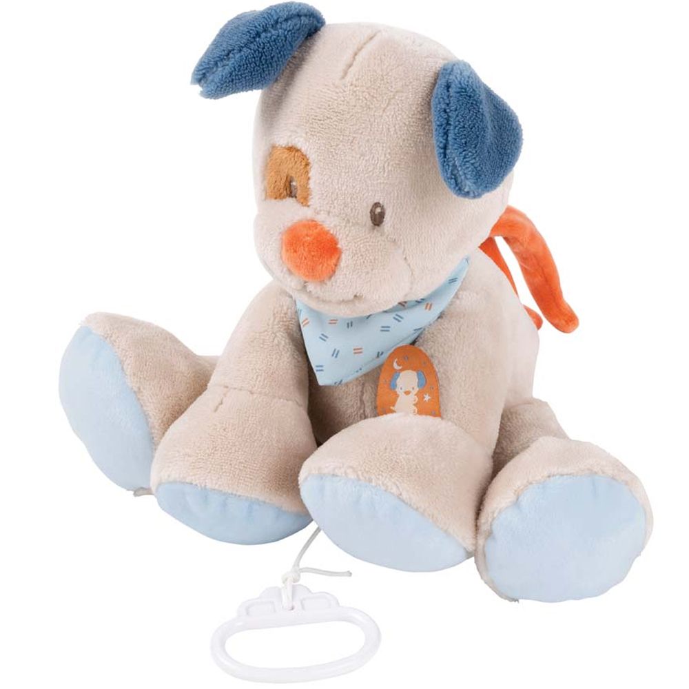 фото Игрушка мягкая nattou musical soft toy jim & bob собачка музыкальная 333054