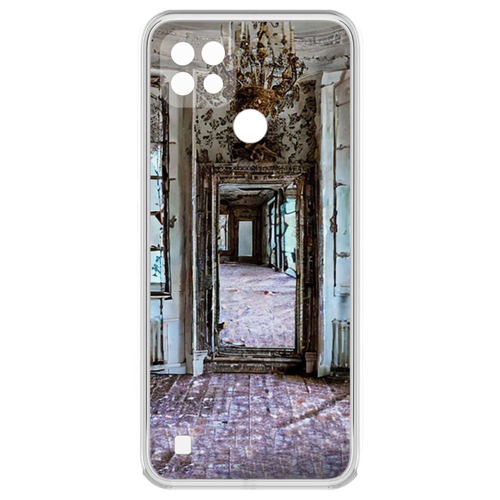 

Чехол-накладка Krutoff Clear Case Заброшенный особняк для Realme C21, Прозрачный
