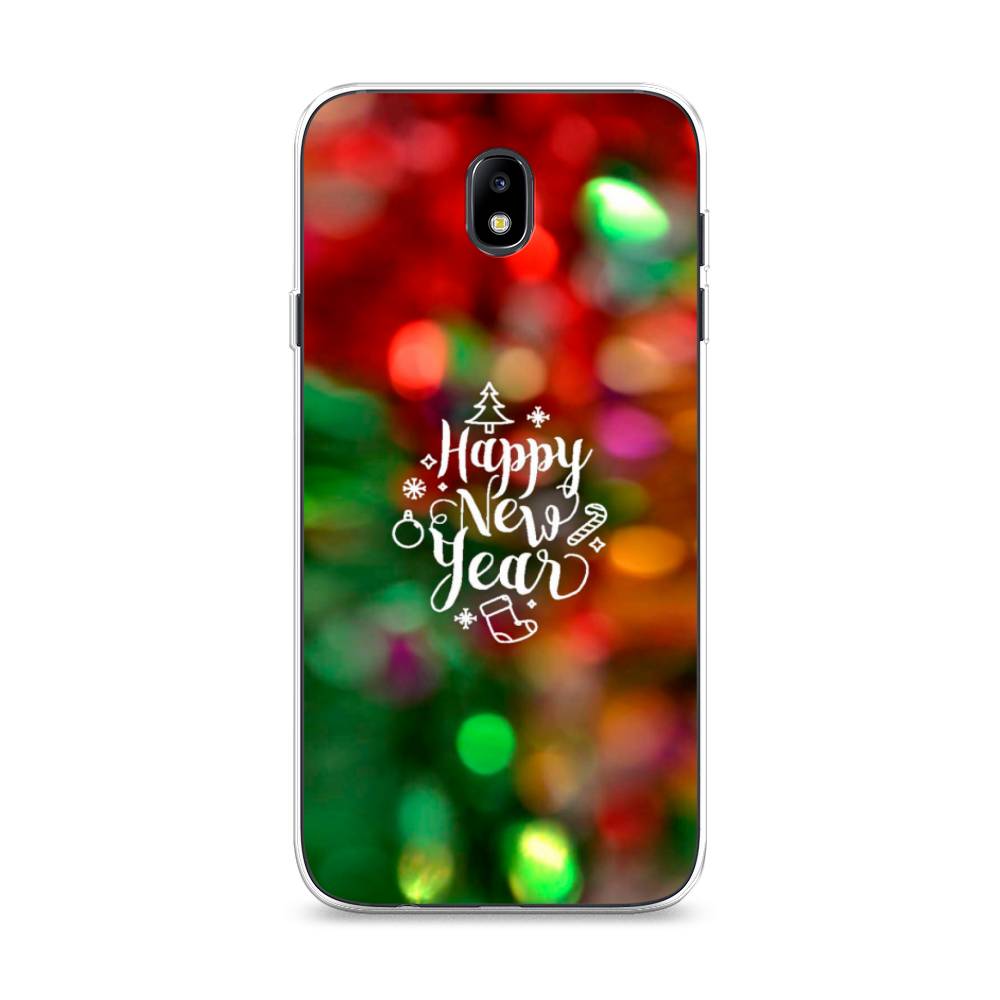 

Чехол на Samsung Galaxy J7 2017 "Новый Год на елке", Зеленый;красный;желтый, 23150-5