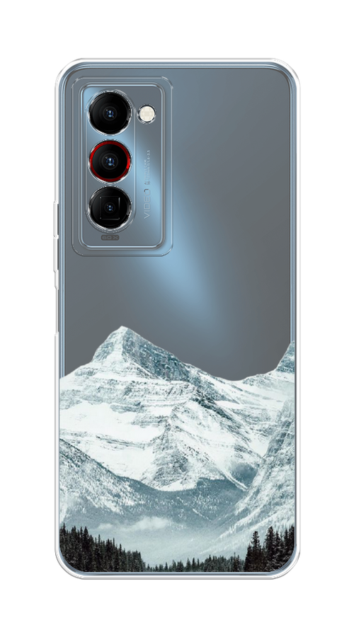 

Чехол на Tecno Camon 18 Premier "Горы арт 1", Белый;зеленый, 300850-2