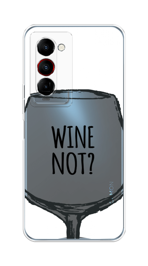 

Чехол на Tecno Camon 18 Premier "Wine not white", Белый, 300850-6