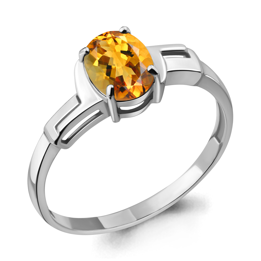 

Кольцо из серебра с цитрином Aquamarine Aquamarine 6449006_925_р р, 6449006_925_р