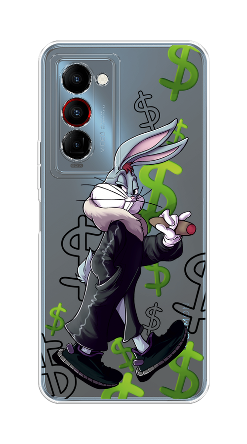 

Чехол на Tecno Camon 18 Premier "Rich Bugs Bunny", Зеленый;черный;голубой, 300850-6