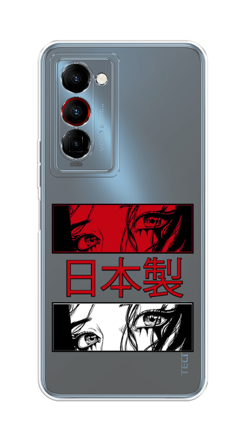 

Чехол на Tecno Camon 18 Premier "Аниме глаза манга", Красный;белый;черный, 300850-4