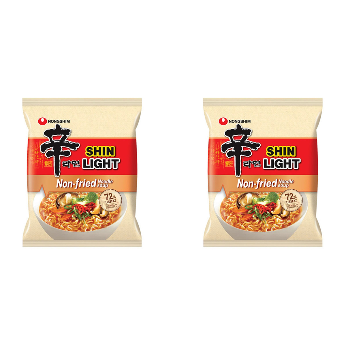 Лапша быстрого приготовления Nongshim Шин Лайт 2 шт по 97 г 570₽