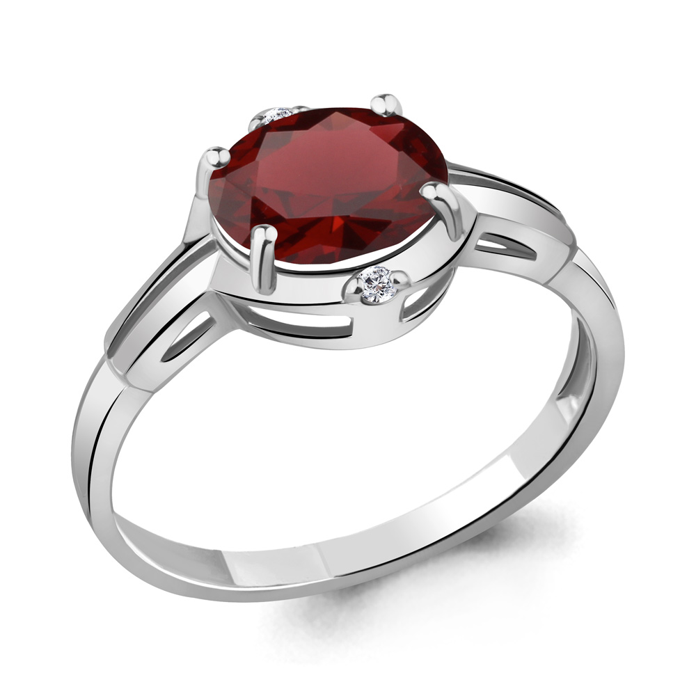 

Кольцо из серебра с гранатом Aquamarine Aquamarine 6448903_925_р р, 6448903_925_р