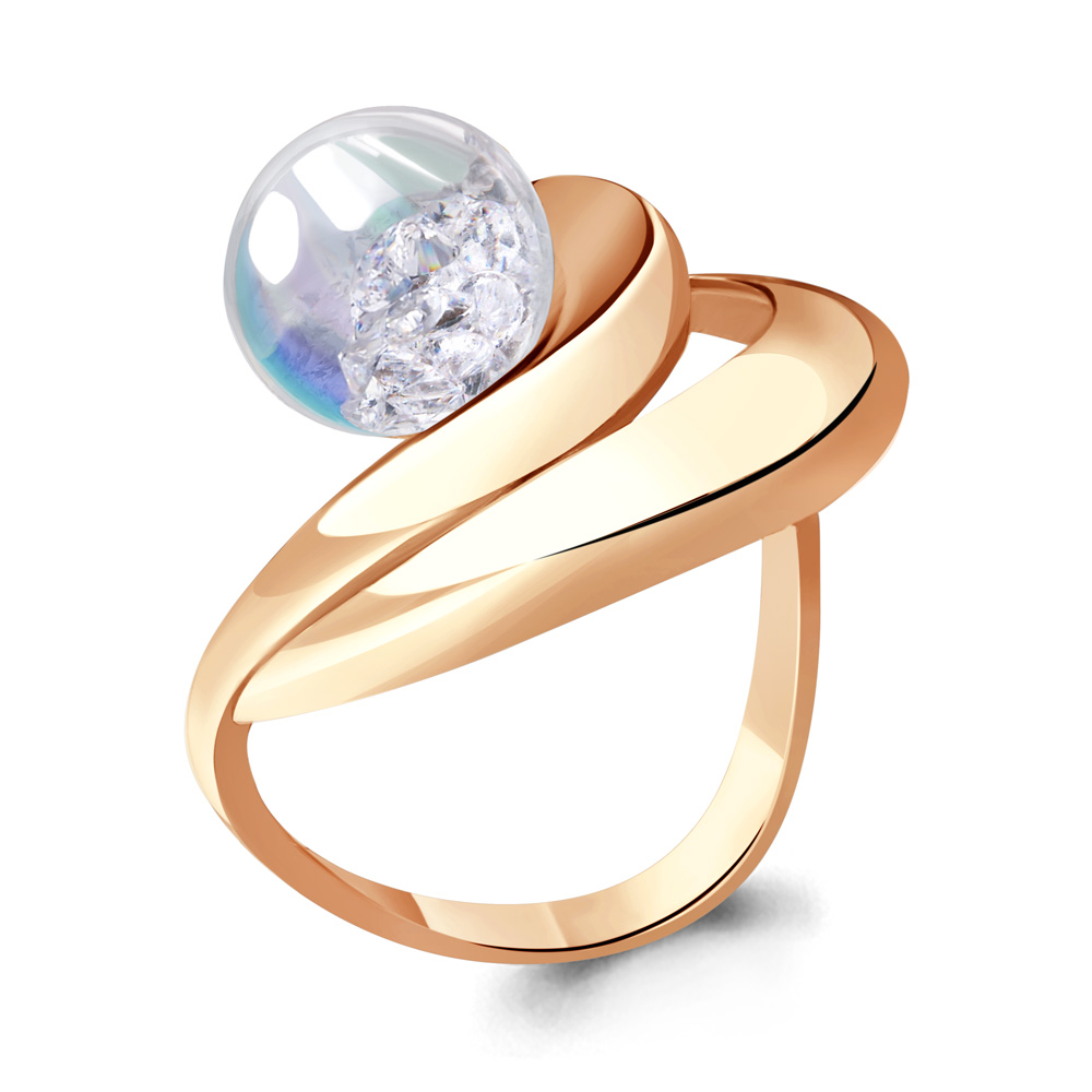 

Кольцо из серебра с фианитом Aquamarine Aquamarine 64479П_925_з р, 64479П_925_з
