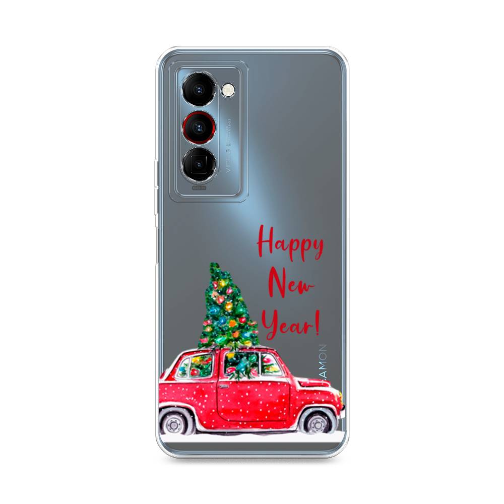 

Чехол на Tecno Camon 18 Premier "Happy New Year", Красный;зеленый, 300850-5
