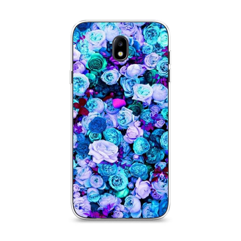 

Чехол на Samsung Galaxy J7 2017 "Цветочный ковер", Фиолетовый, 23150-2