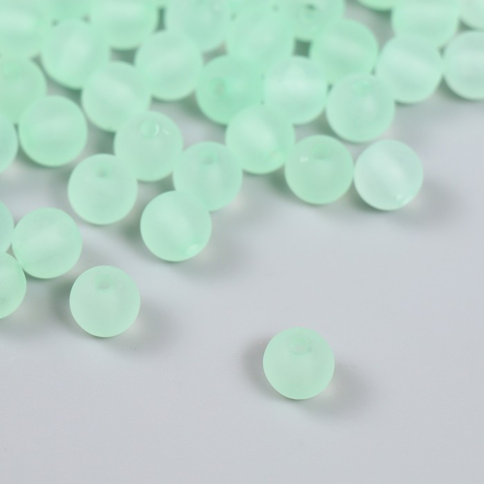 

Набор пластиковых бусин Астра 8 мм, 20 гр (70+/-10шт), мятный, Голубой