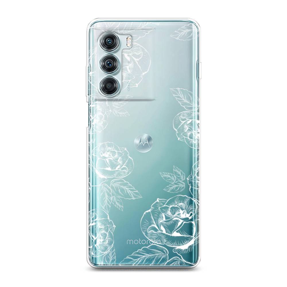 

Чехол на Motorola Moto Edge S30 "Розы графика", Черный;серый, 243050-2