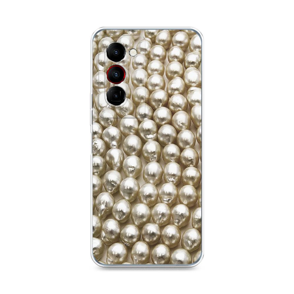 

Чехол на Tecno Camon 18 Premier "Жемчуг", Бежевый, 300850-3