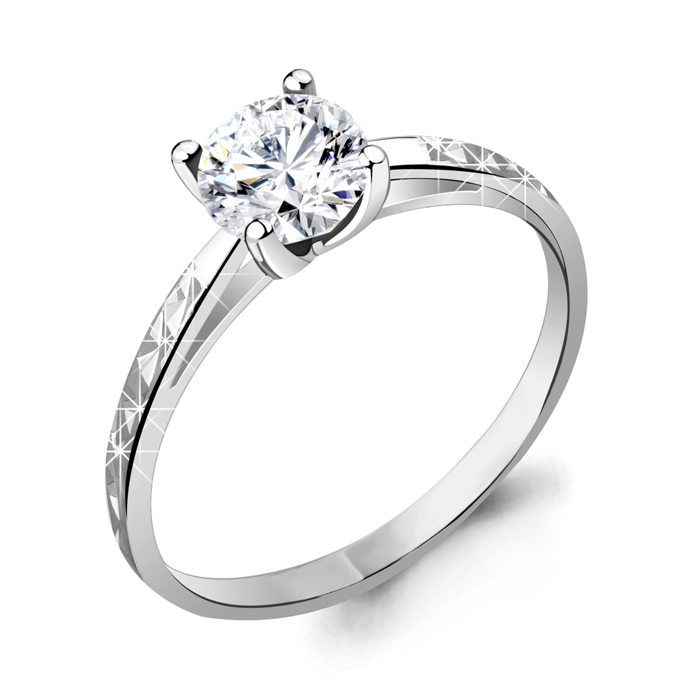 

Кольцо из серебра с фианитом Aquamarine Aquamarine 64000_925_р р. 17, 64000_925_р