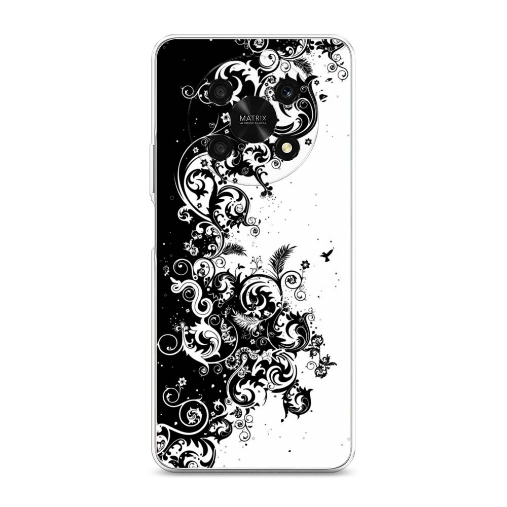 

Чехол для Honor X9 5G "Черно белый узор", Белый;черный;серый, 6109750-3