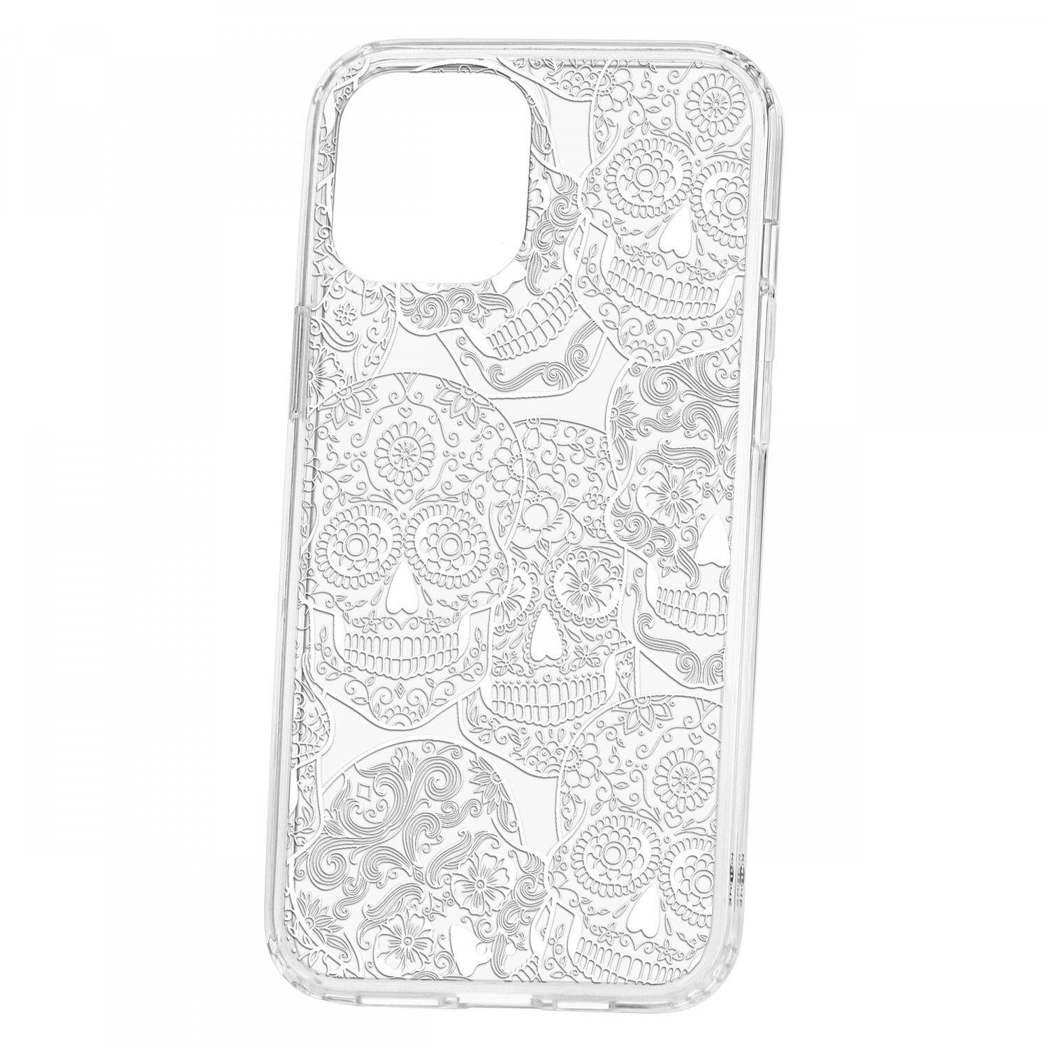 фото Чехол для apple iphone 12 pro max кruче print skull white