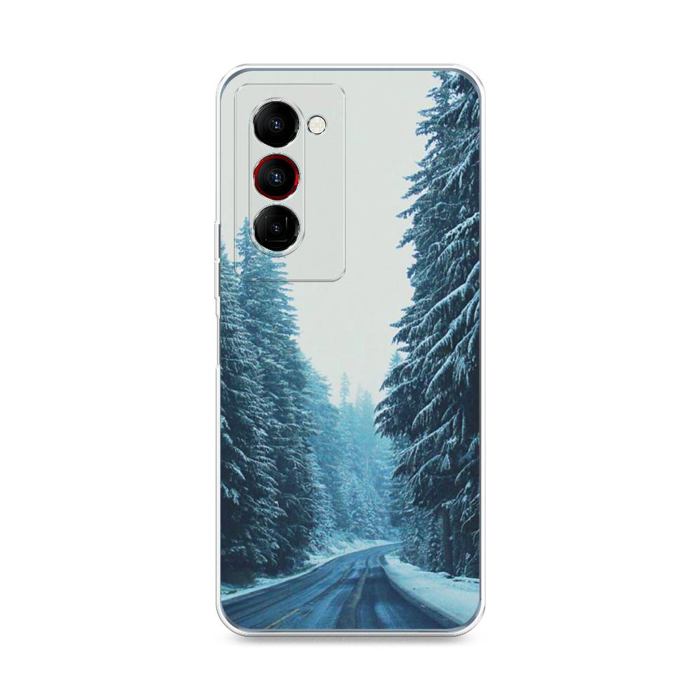 

Чехол на Tecno Camon 18 Premier "Зима 9", Бежевый;голубой;черный, 300850-2