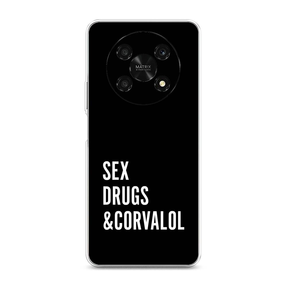 

Чехол для Honor X9 5G "Corvalol", Черный;серый;белый, 6109750-6