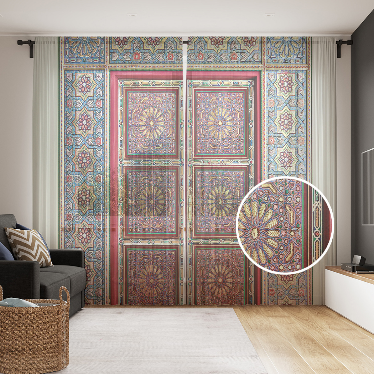 

Шторы и тюль tul_12304_145x265 Двери в марокканском стиле JoyArty, Двери в марокканском стиле