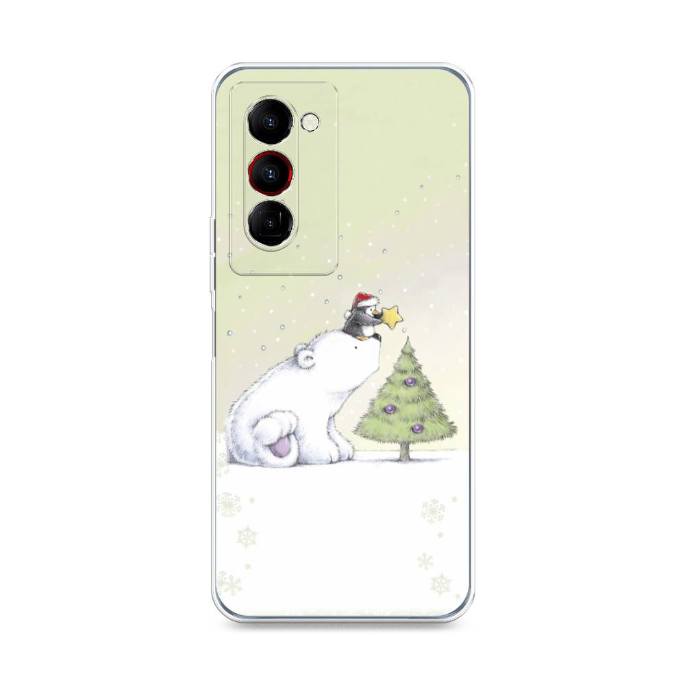 

Чехол на Tecno Camon 18 Premier "Украшение елки", Белый;бежевый, 300850-5