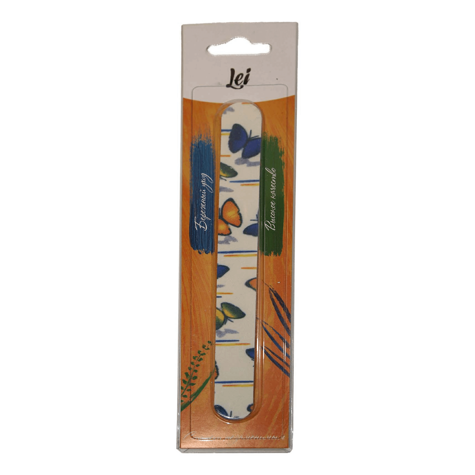 Пилка шлифовочная Lei для маникюра, прямая, с рисунком скалка прямая доляна 50×3 см берёза