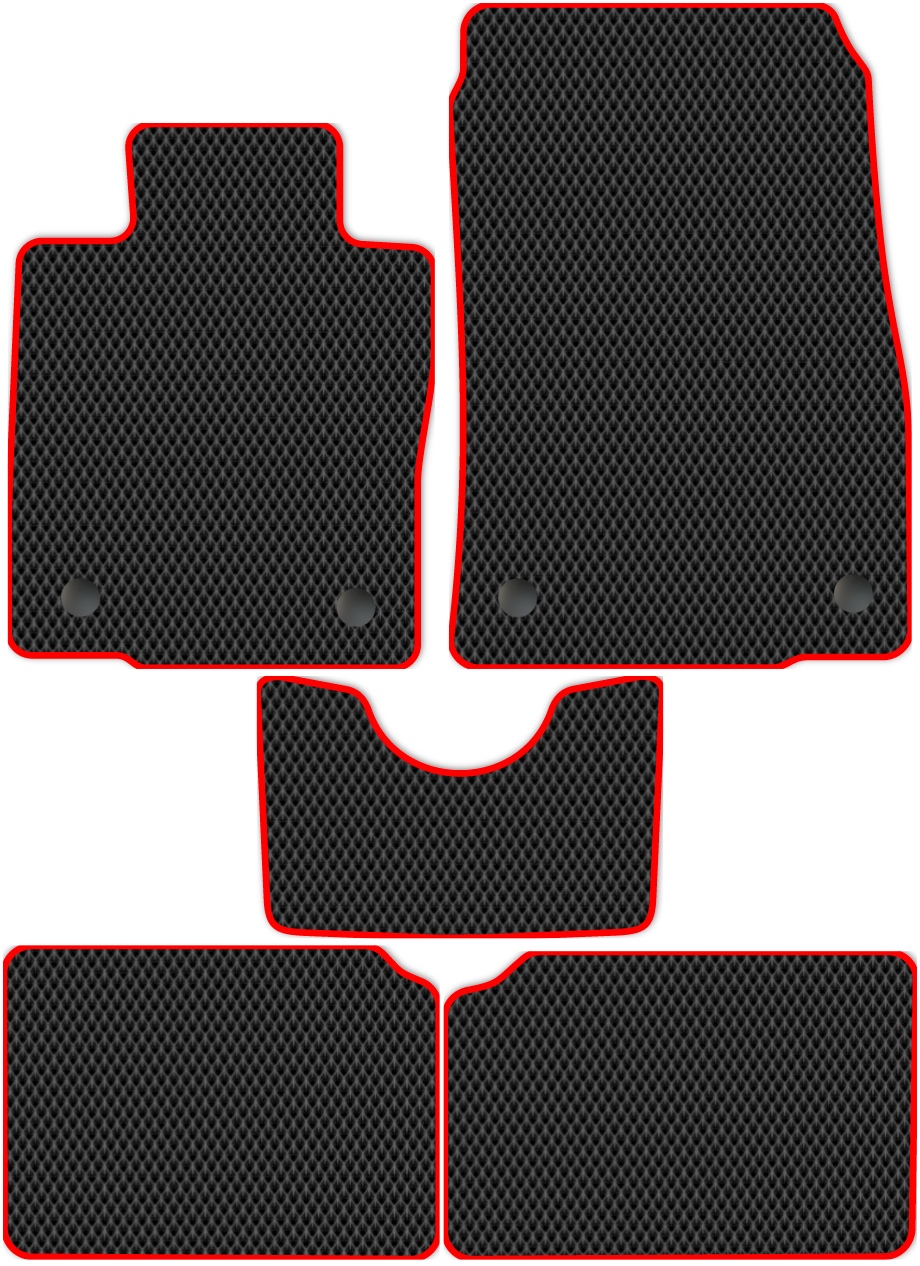 фото Коврики в салон эва allmone mini countryman r60 2010-2016 сер с красн кантом