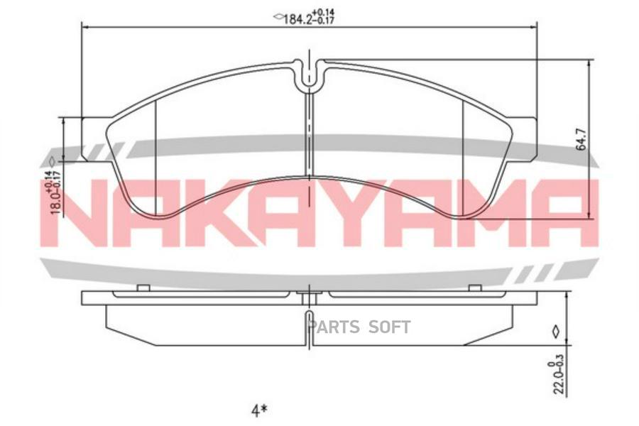 Колодки Тормозные Дисковые Задние Iveco Daily NAKAYAMA HP8531NY