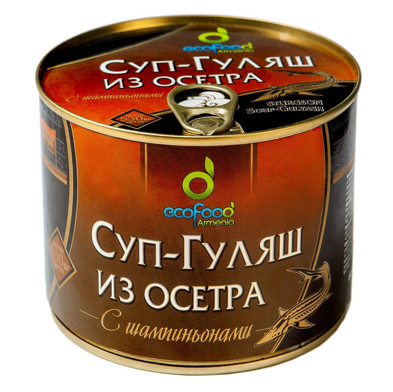 Гуляш Ecofood из осетра с шампиньонам 530 г Армения