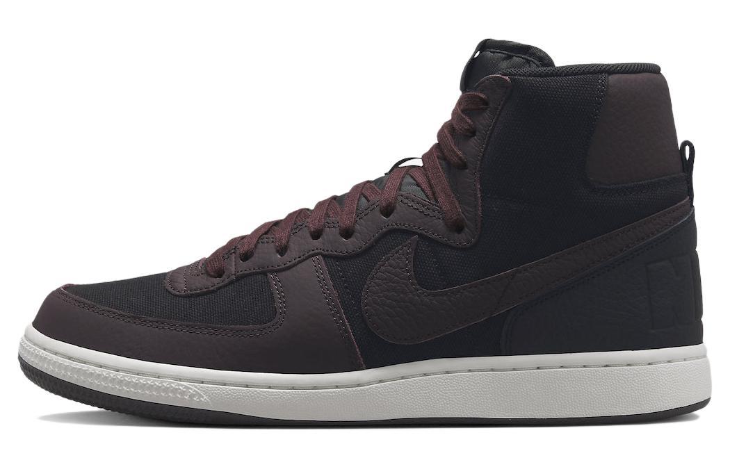 

Кеды унисекс Nike Terminator High Velvet Brown коричневые 41 EU, Коричневый, Terminator High Velvet Brown