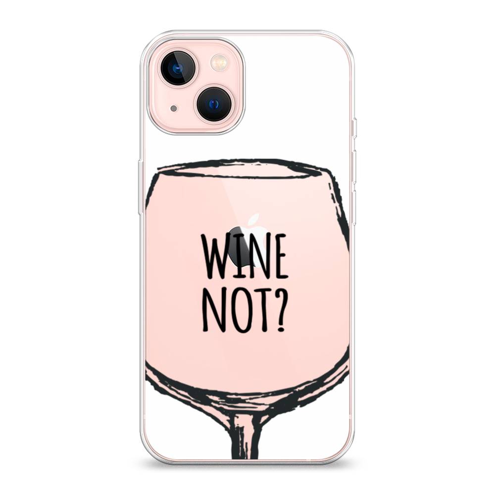 

Чехол на Apple iPhone 13 "Wine not white", Белый, 14250-6