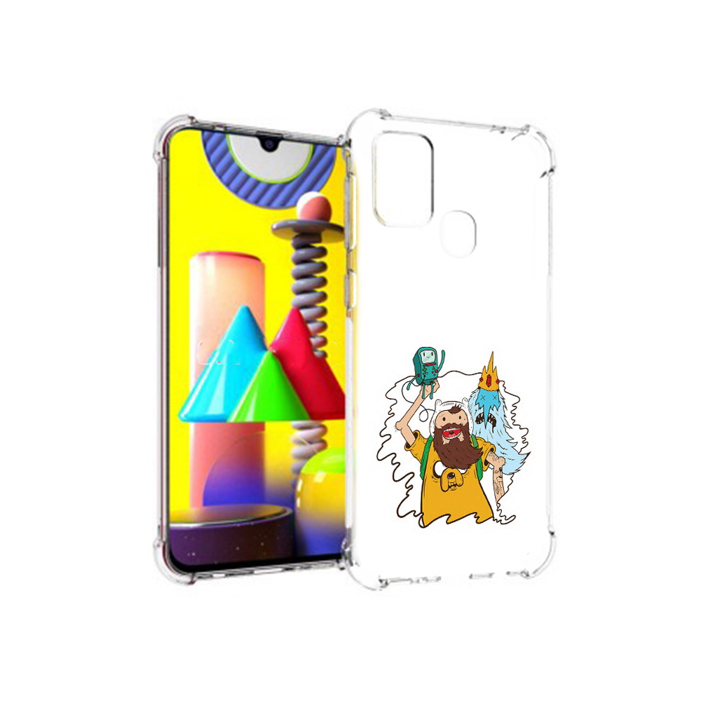 

Чехол MyPads Tocco для Samsung Galaxy M31 время приключений старый Финн (PT147019.488.279), Прозрачный, Tocco