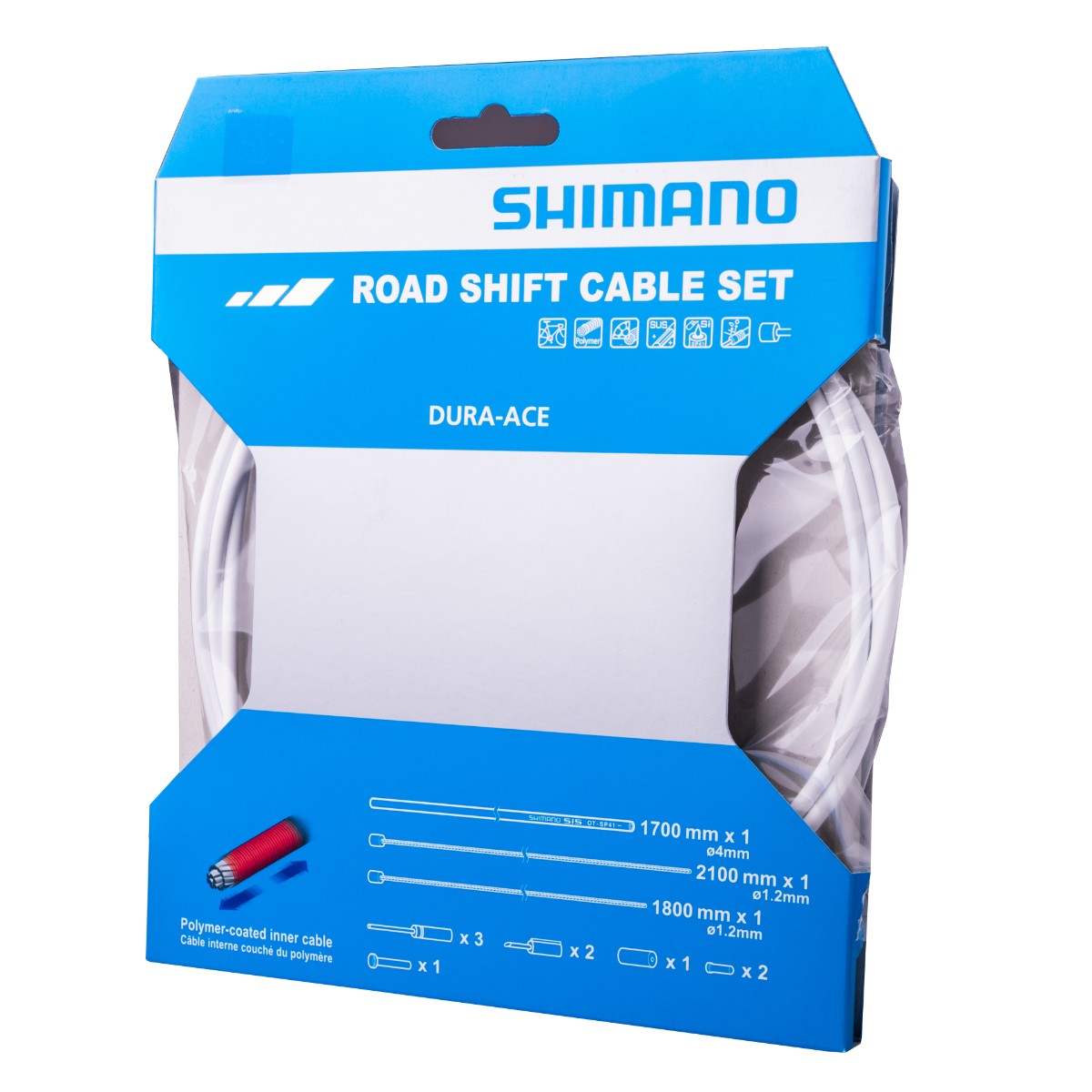 Велосипедный трос и оплетка переключения Shimano SP41 черный 1700 мм Y63Z98920 7049₽