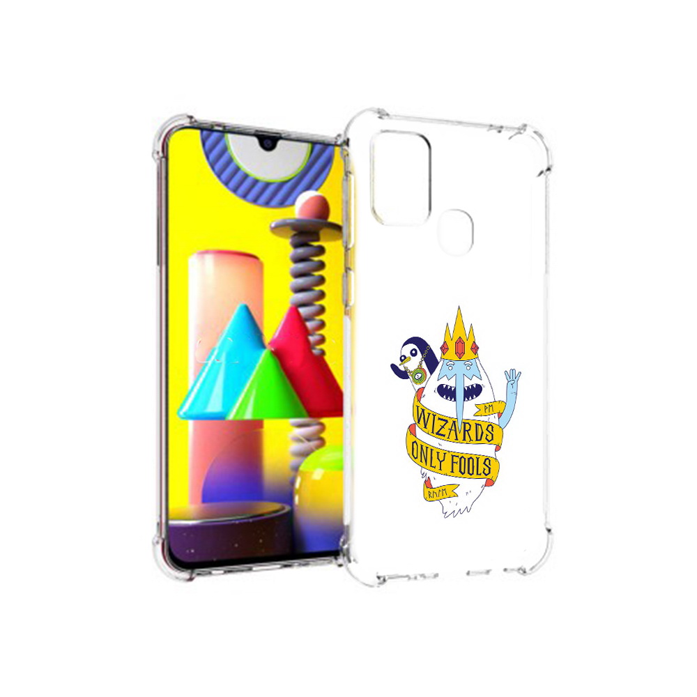 

Чехол MyPads Tocco для Samsung Galaxy M31 время приключений снежный король, Прозрачный, Tocco